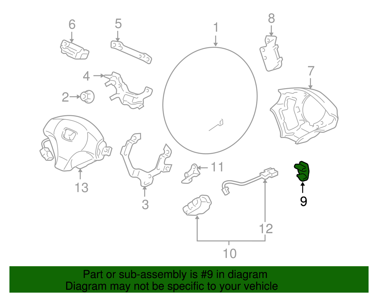 Cap, Rear Cover Cap, Cap B *NH167L*