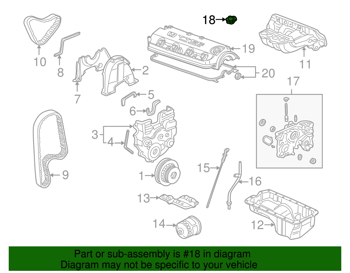 Engine Oil Filler Cap, Filler Cap, Cap Oil Filler
