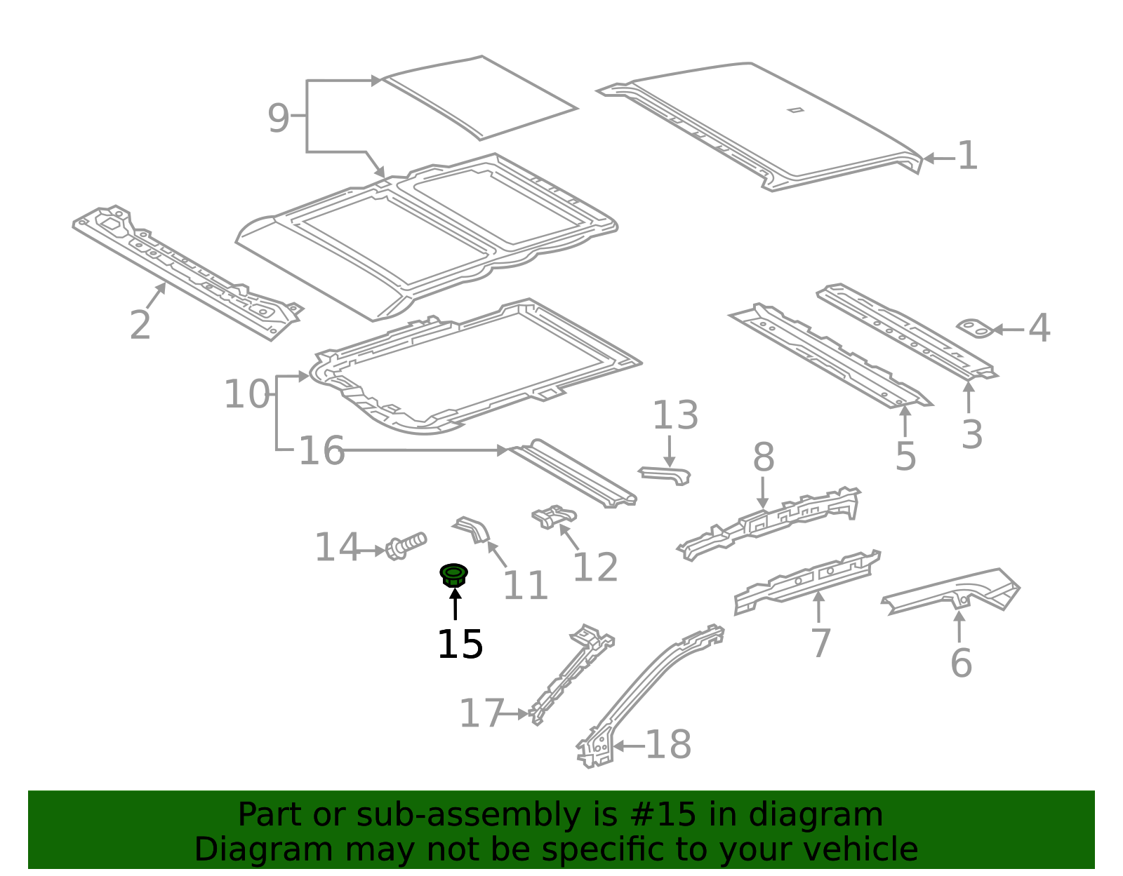 Lift-Gate Finish Panel Nut 