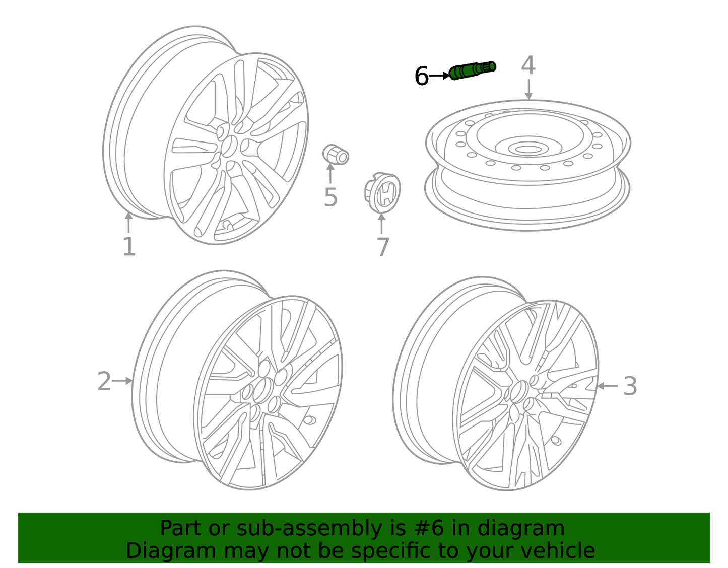 Tire Valve Stem, Valve Rim