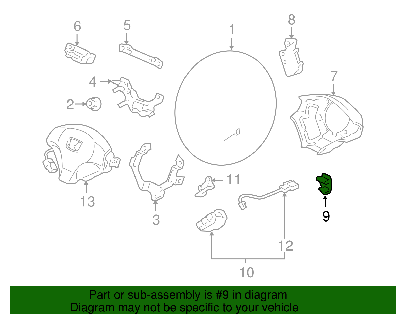 Cap, Rear Cover Cap, Cap B *NH167L*