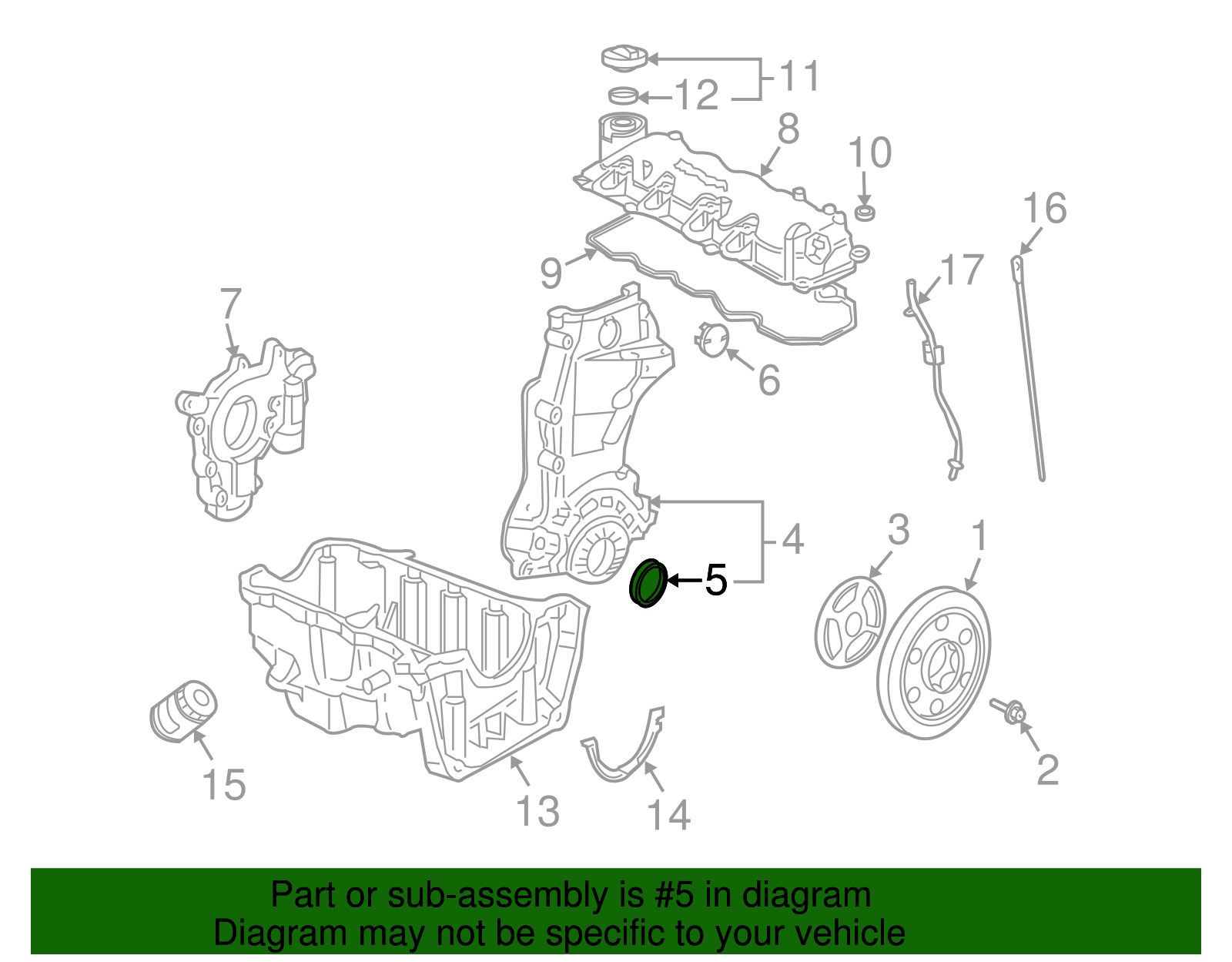 Engine Crankshaft Seal, Oil Seal (80X100X10)